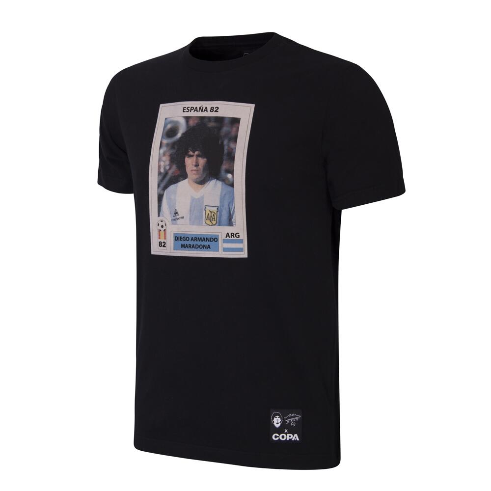 Copa Football - Maradona X Copa Argentina Football Sticker T-shirt - Maillot Manches Courtes - Noir - 40 M - Decathlon