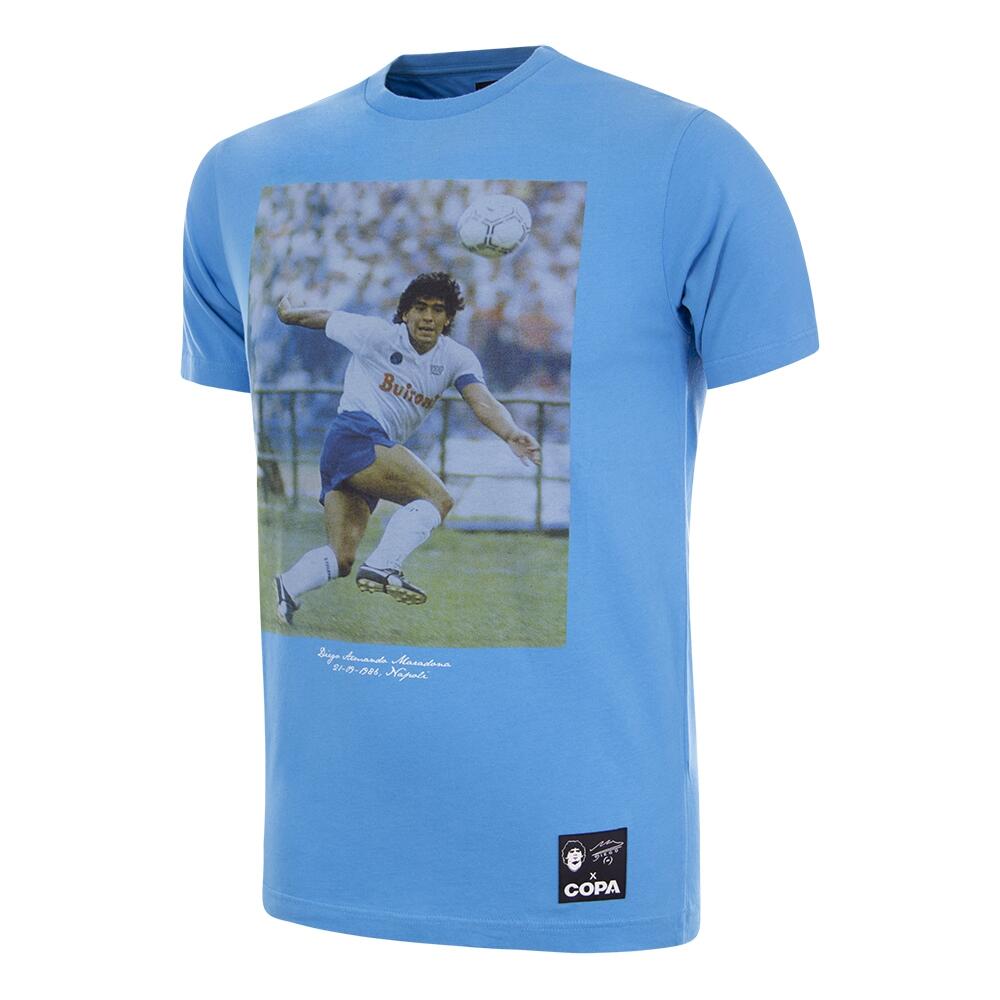 COPA FOOTBALL T-shirt - Heren - Maradona x COPA Napoli Away - Korte mouw - Blauw