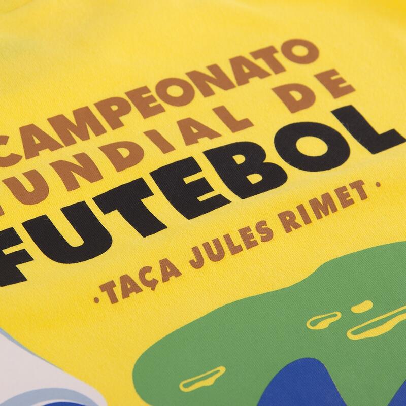 Koszulka dla dorosłych - Emblema Campeonato do Mundo Brasil 1950 - Żółty