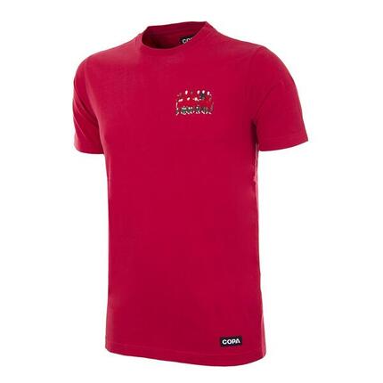T-shirt - Heren - Portugal 2016 EK - Geborduurd - Korte mouw - Rood