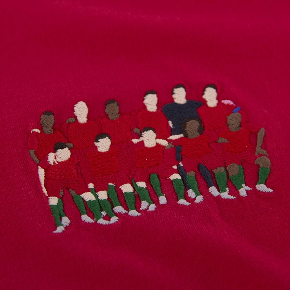 T-Shirt - Adulto - Campeões Europeus Portugal 2016 Bordado - Vermelho 2/4