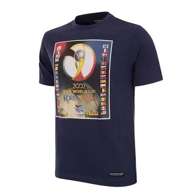 T-shirt - heren - panini fifa south korea japan 2002 wk - korte mouw - blauw