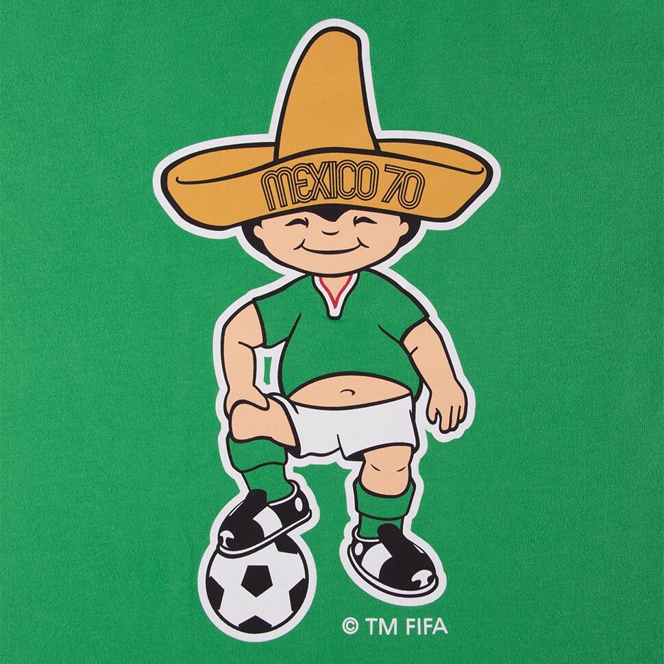 Koszulka piłkarska retro Mascote Juanito Campeonato do Mundo México 1970