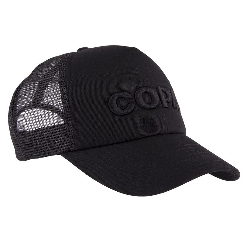 COPA 3D Black Logo Trucker Cap