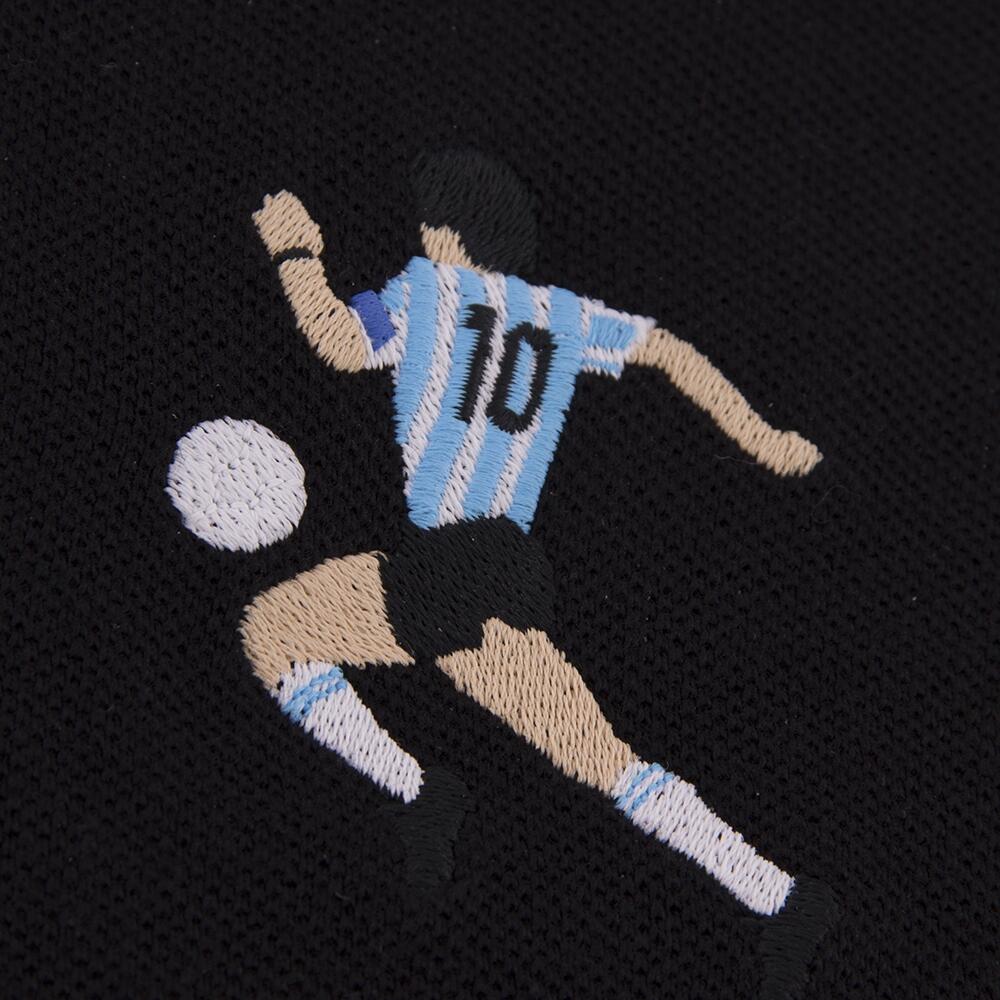 Polo - Heren - Maradona Argentinië - Geborduurd - Zwart 2/6