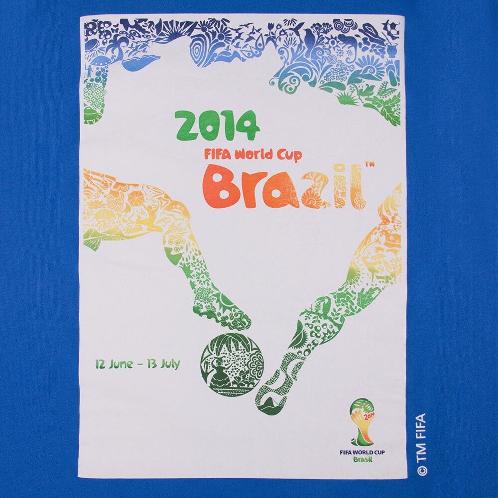 T-Shirt - Adulto - Poster Campeonato do Mundo Brasil 2014 - Azul 2/7