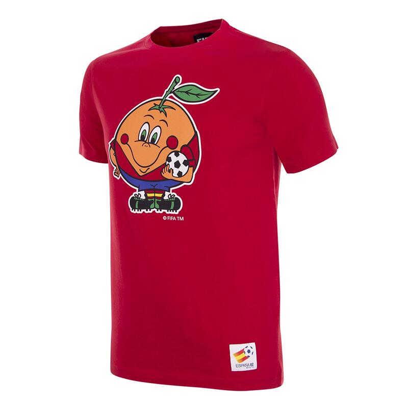 Camiseta manga corta hombre España 1982 World Cup Naranjito