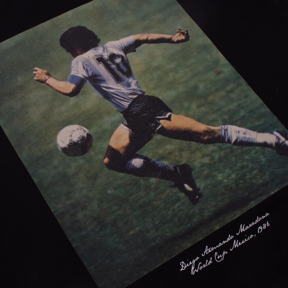 Sudadera retro de fútbol - Hombre - Maradona Copa del Mundo 1986 - Negro 2/6
