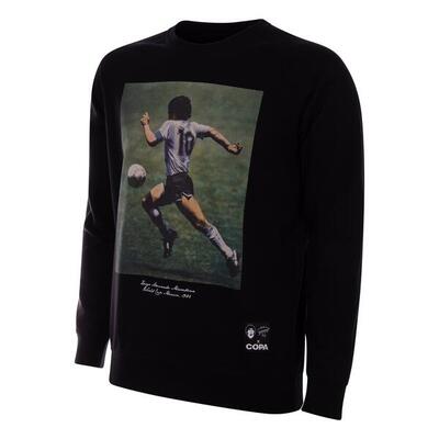 Herren - Pullover - Maradona WK 1986 - Schwarz