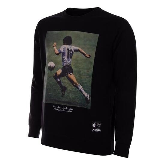 Herren - Pullover - Maradona WK 1986 - Schwarz