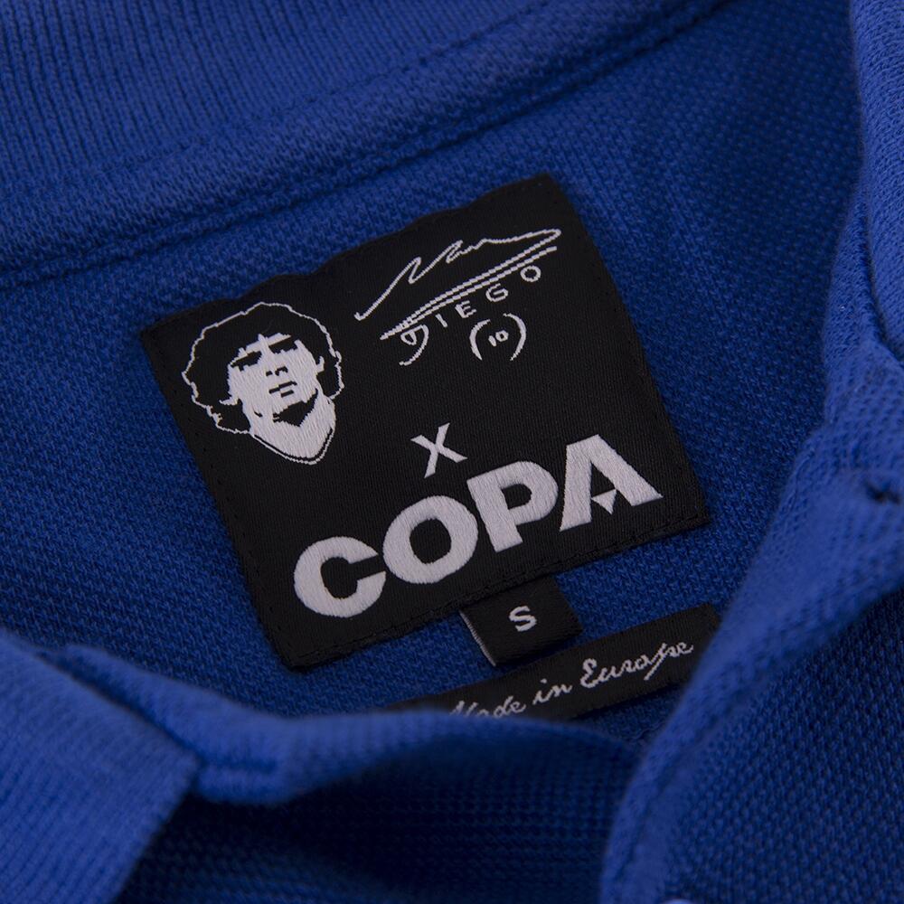 Polo Ricamata - Uomo - Maradona Boca - Blu/Giallo 3/5