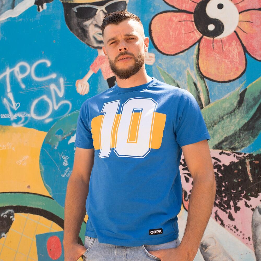 T-shirt - Heren - Boca Nummer 10  - Korte mouw - Blauw 2/5