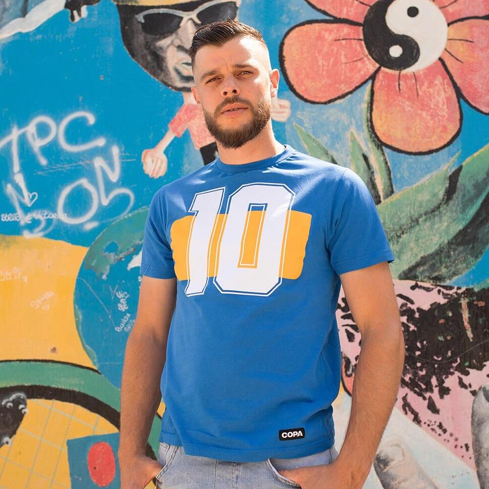 Koszulka dla dorosłych - Numer 10 Boca - Niebieski