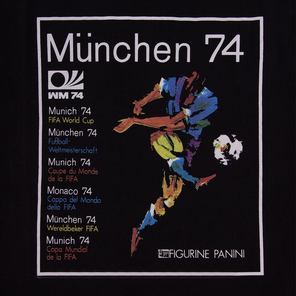 T-Shirt - Adulto - Panini FIFA Campeonato do Mundo Alemanha 1974 - Preto 3/7