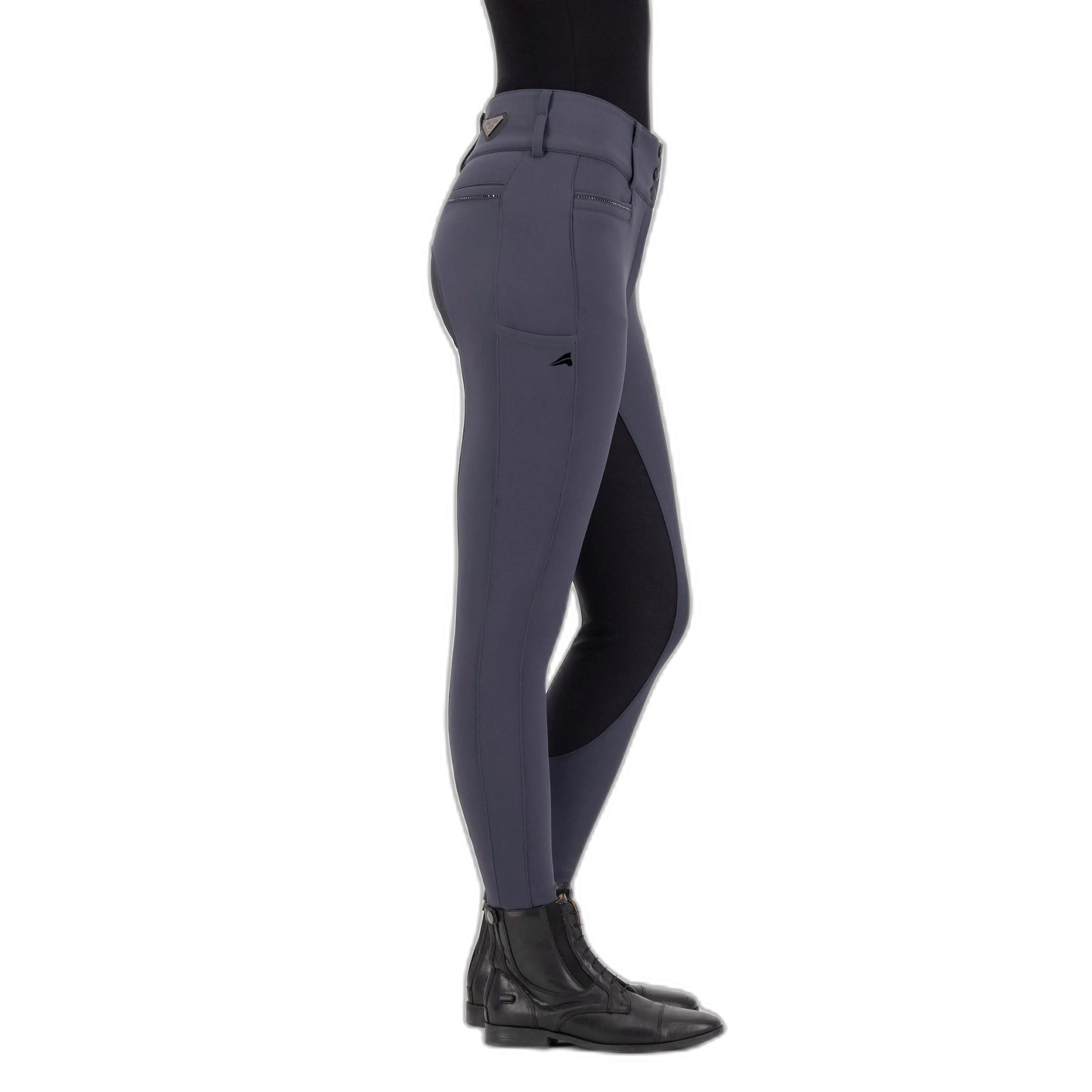 Calças de equitação de cintura alta full grip para mulher Euro-Star Arielle 4/4