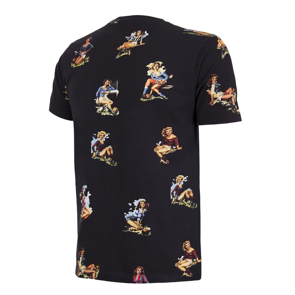 T-shirt - Heren - Calcio Donna - Korte mouw - Zwart 3/7
