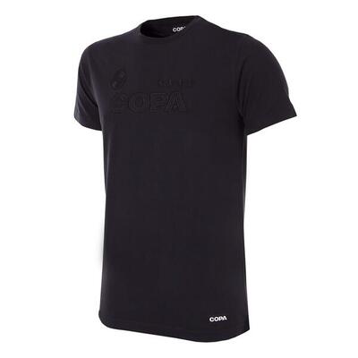 T-shirt - heren - copa all black logo - korte mouw - zwart