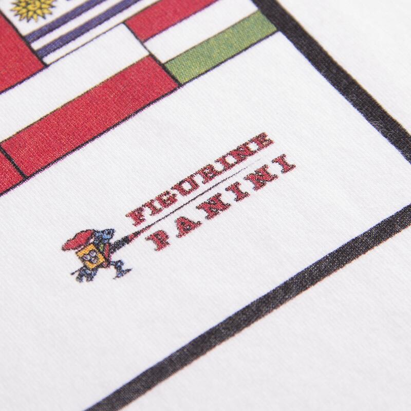 Camiseta manga corta fútbol retro Panini FIFA México 1986 World Cup