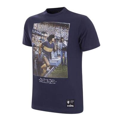 T-shirt - heren - maradona x copa bombonera - korte mouw - blauw