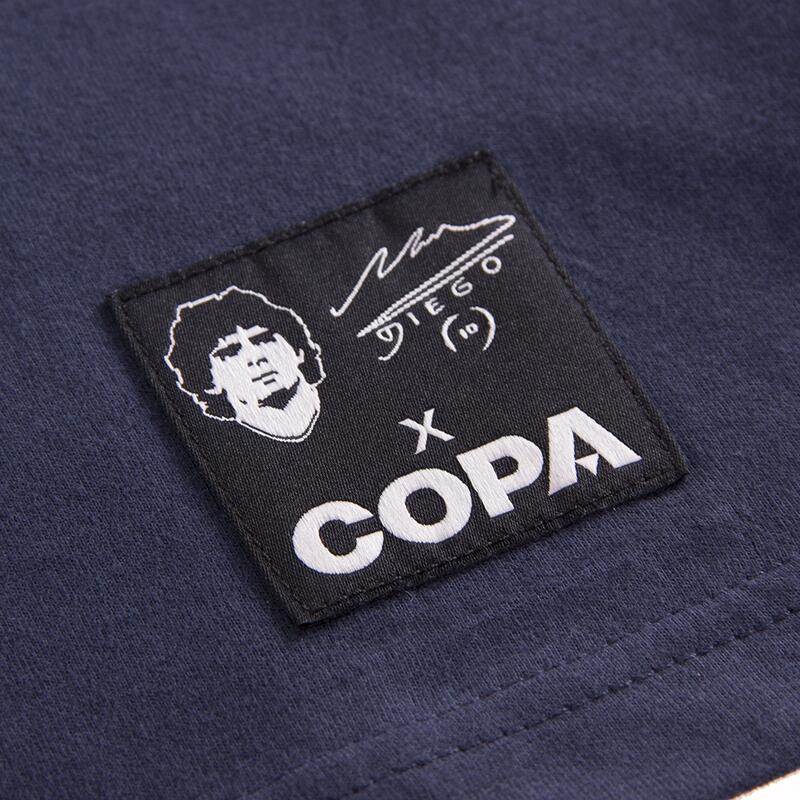 Camiseta manga corta fútbol retro Maradona X COPA Nápoles