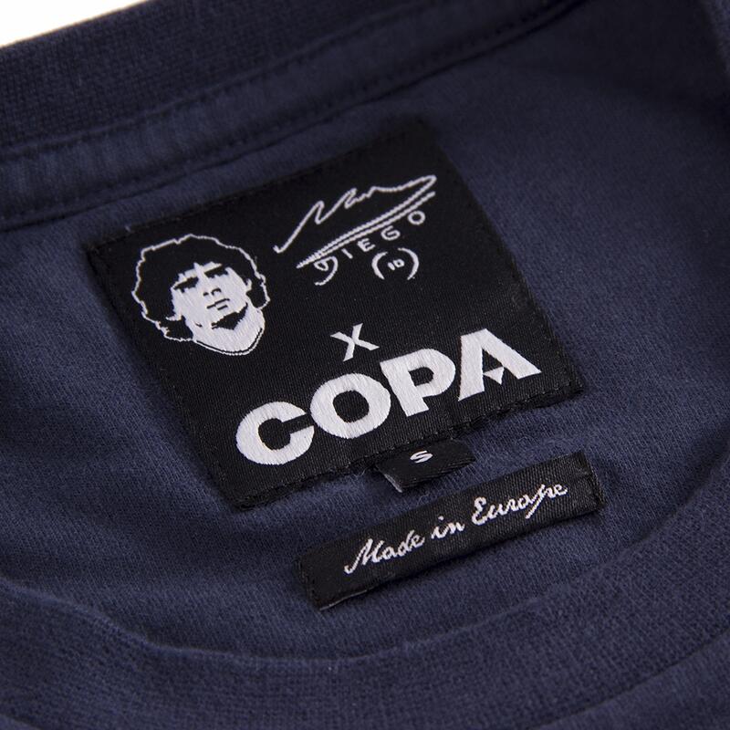 Camiseta manga corta fútbol retro Maradona X COPA Nápoles