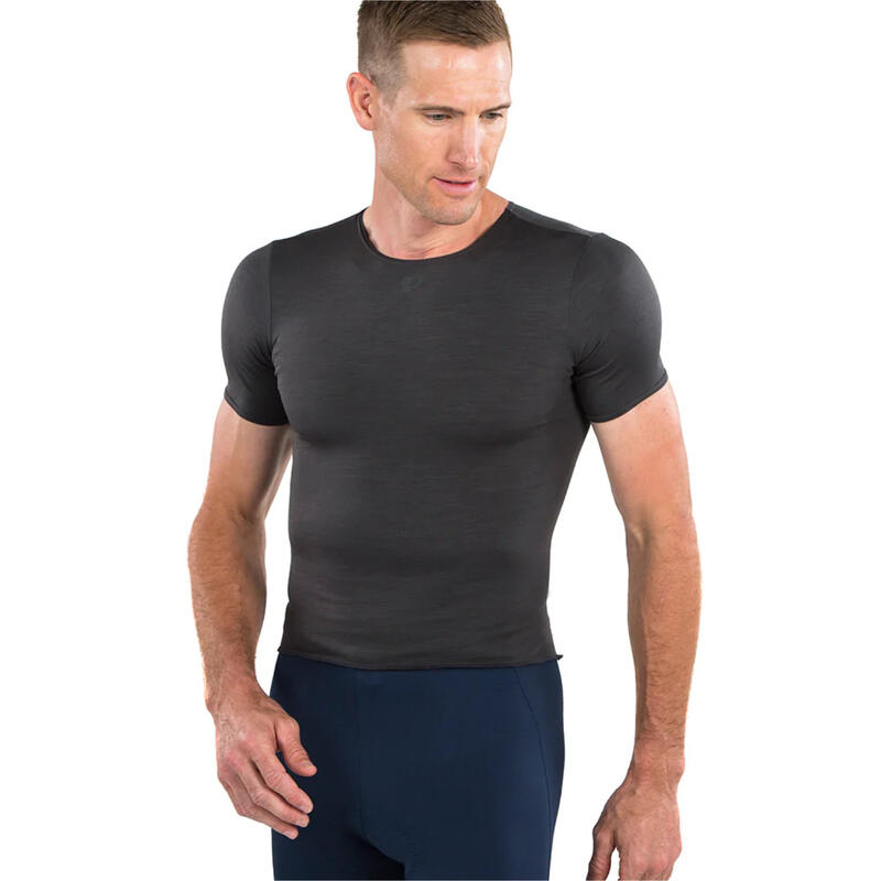 Couche de base pour hommes Cyclisme Merino NOIR