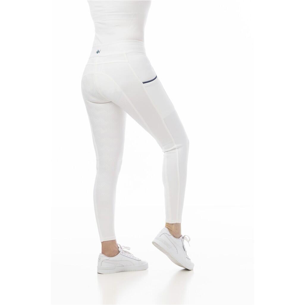 Damen Reitleggings Silikon Vollbesatz AGADIR weiß 2/5