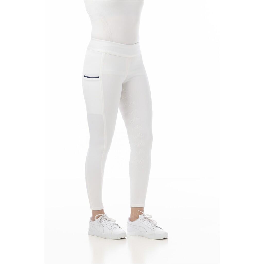 RIDING WORLD Kinder Reitleggings Silikon Vollbesatz AGADIR weiß
