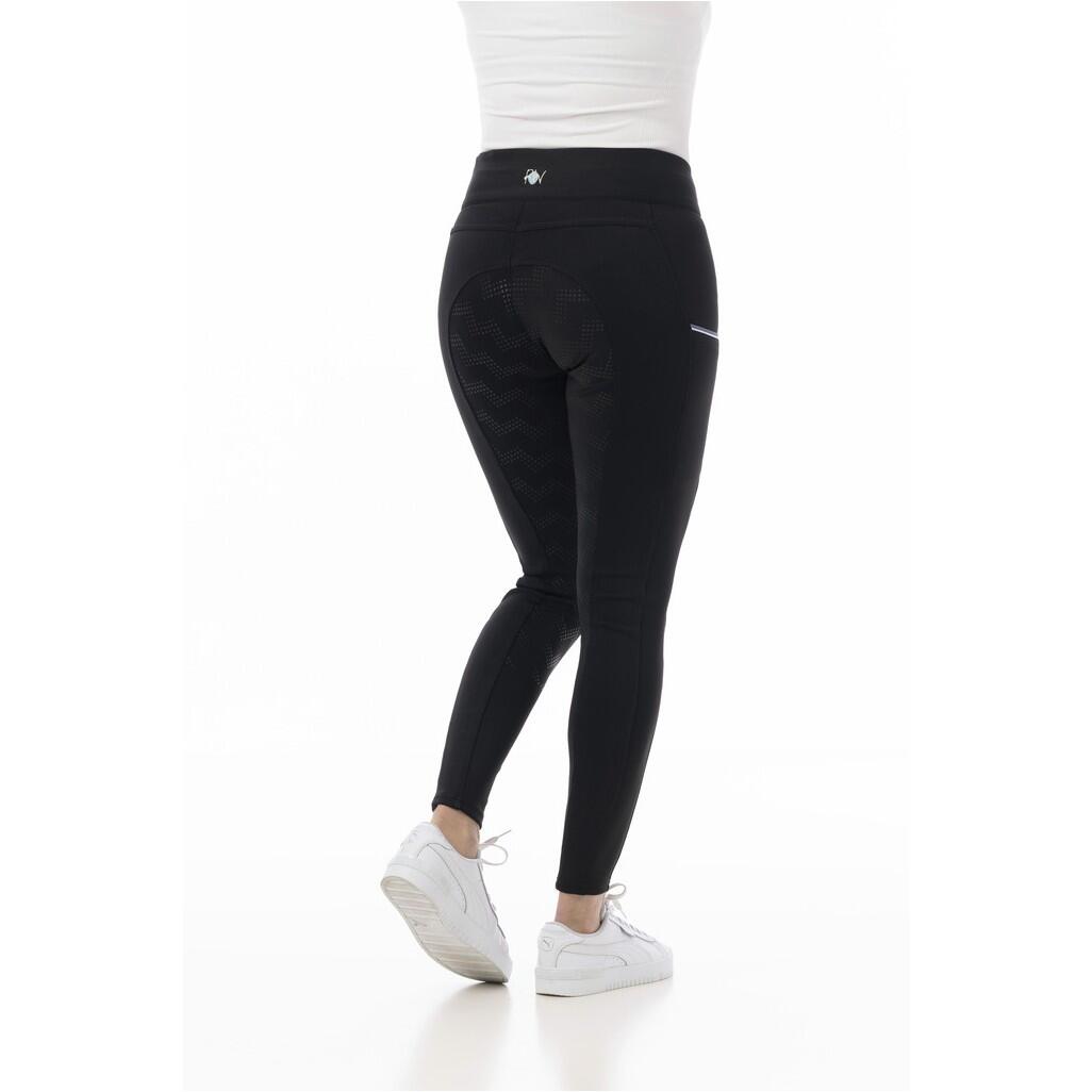 Damen Reitleggings Silikon Vollbesatz AGADIR schwarz 2/6