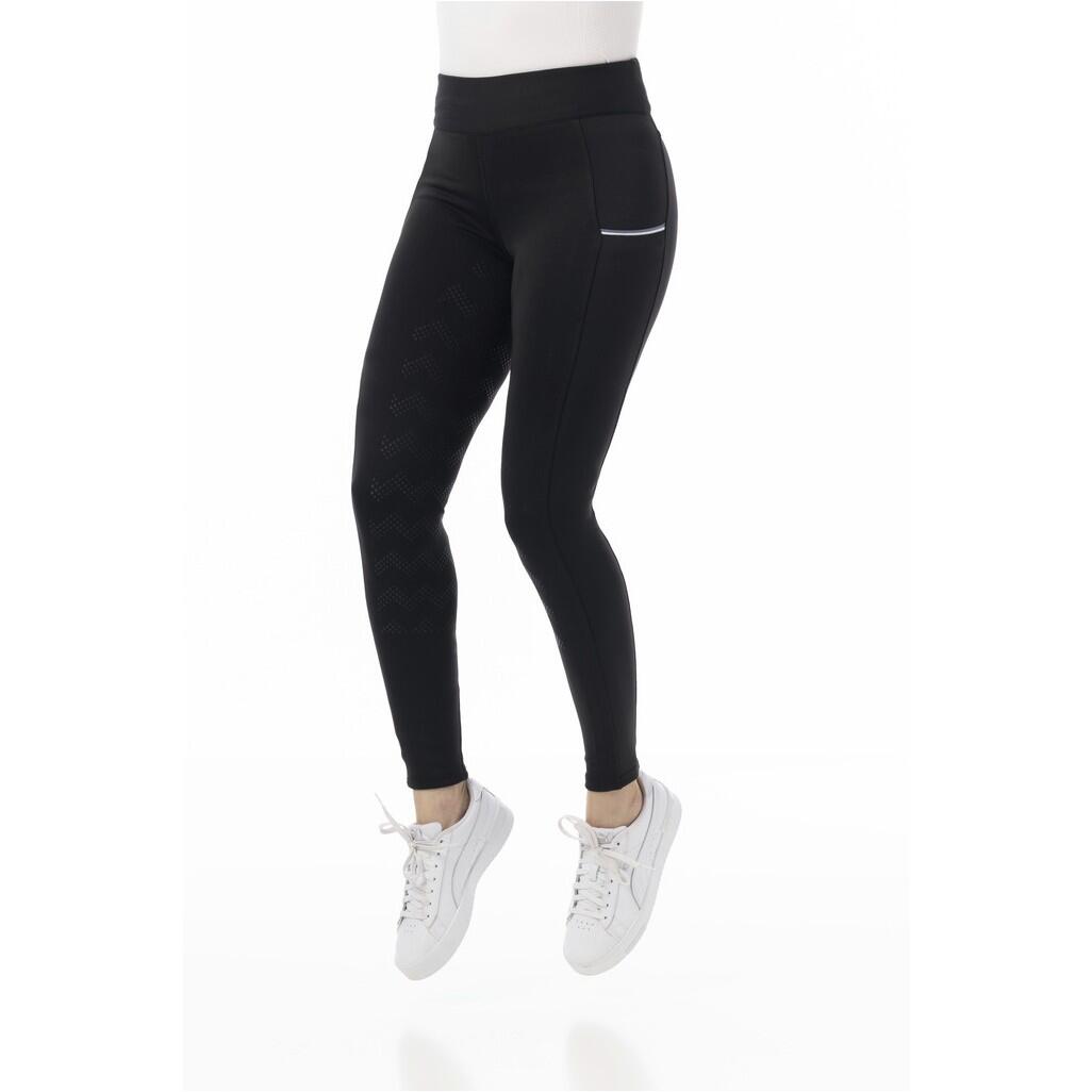 Damen Reitleggings Silikon Vollbesatz AGADIR schwarz 4/6