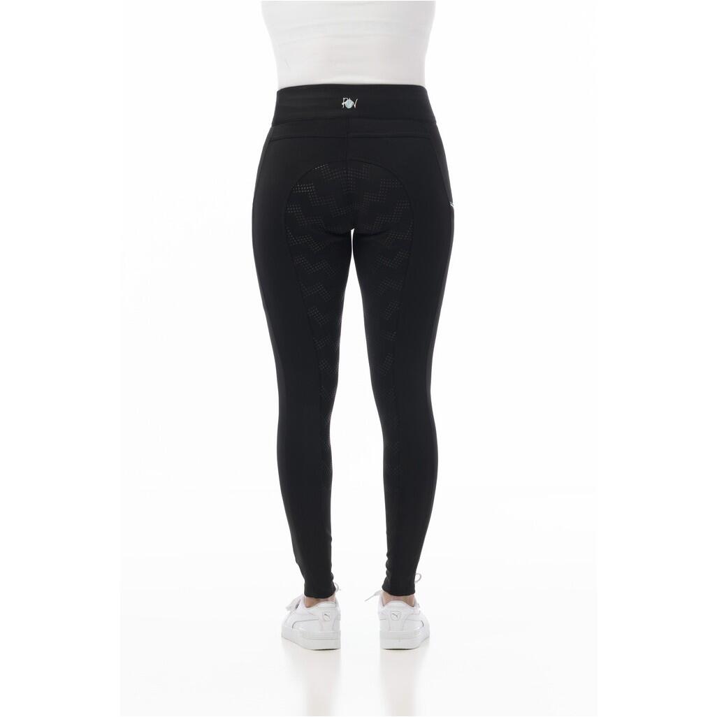 Damen Reitleggings Silikon Vollbesatz AGADIR schwarz 3/6