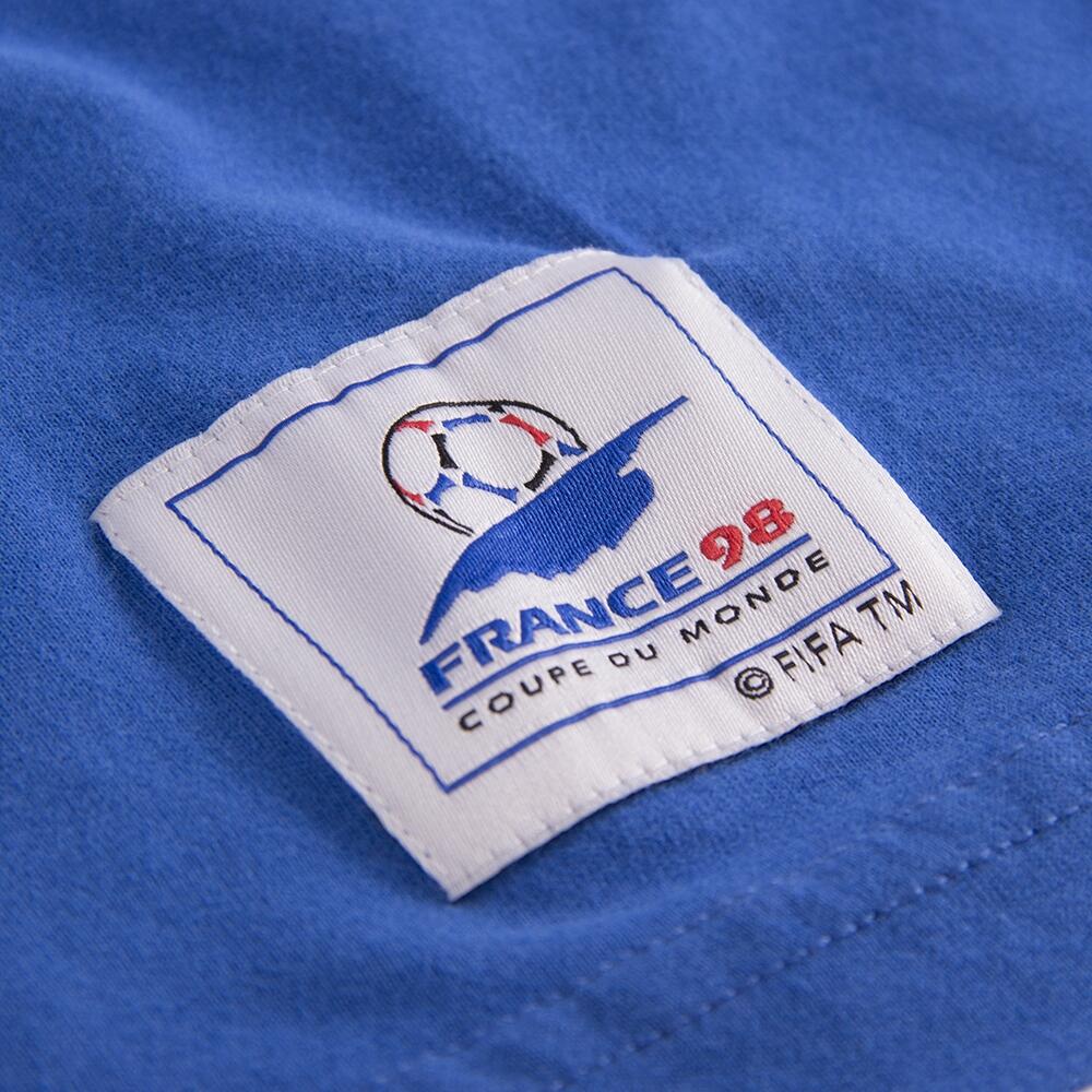 T-shirt - Heren - Frankrijk 1998 WK Emblem - Korte mouw - Blauw 4/6