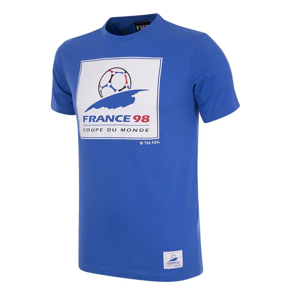 COPA FOOTBALL T-shirt - Heren - Frankrijk 1998 WK Emblem - Korte mouw - Blauw