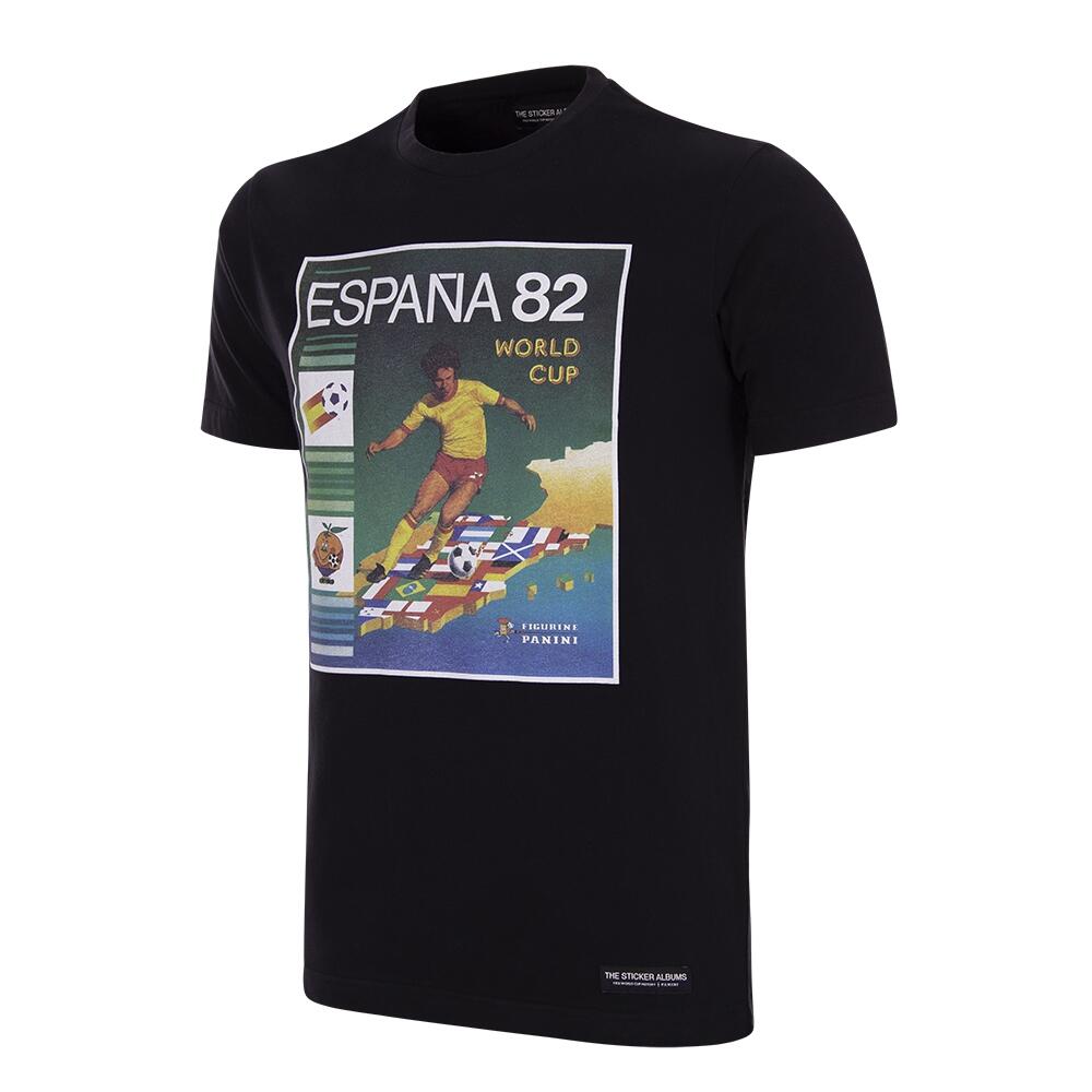 COPA FOOTBALL T-shirt - Heren - Panini FIFA Spanje 1982 WK - Korte mouw - Zwart