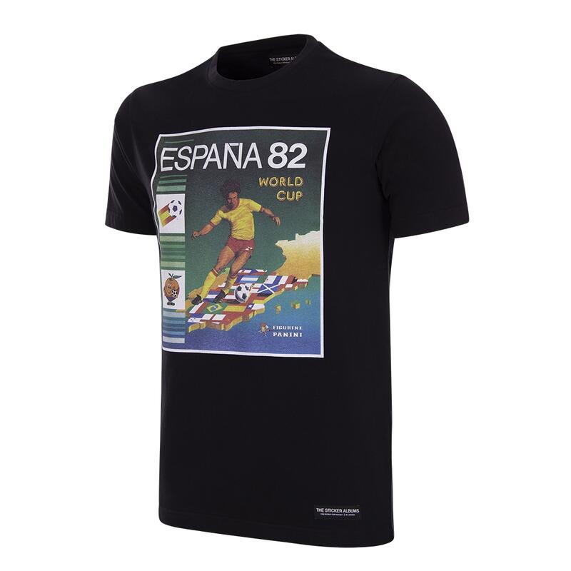 T-Shirt - Adulto - Panini FIFA Campeonato do Mundo Espanha 1982 - Preto
