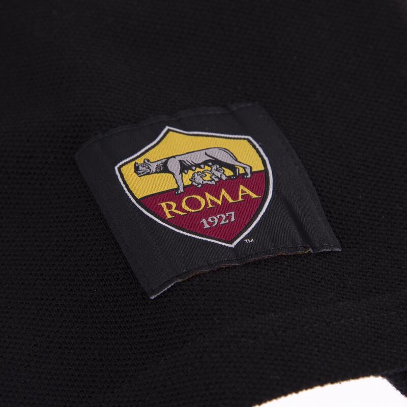 Polomanga corta hombre clásico AS Roma Away Negro