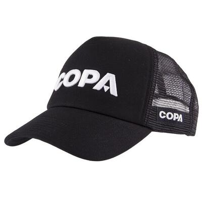 Pet - volwassenen - copa 3d logo - trucker - zwart/wit