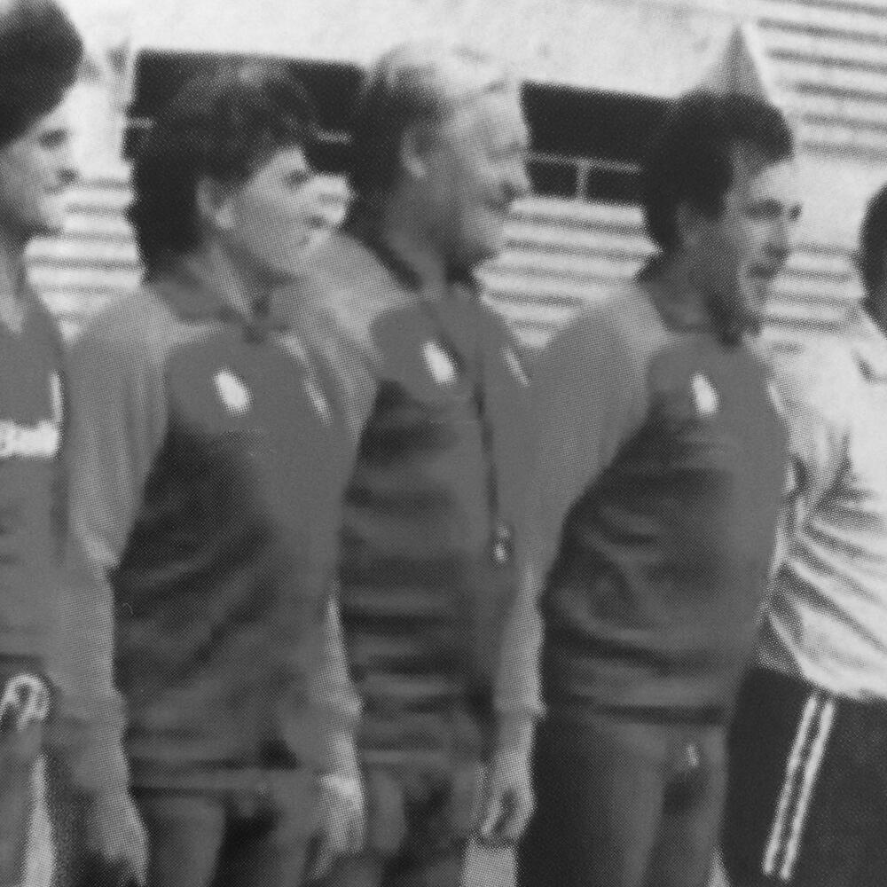 Herren - Retro Fußballjacke - AS Rom 1983 Scudetto - Rot 7/7