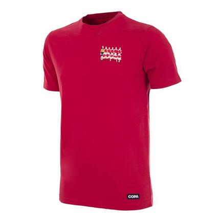 T-shirt - Heren - Denemarken 1992 EK - Geborduurd - Korte mouw - Rood