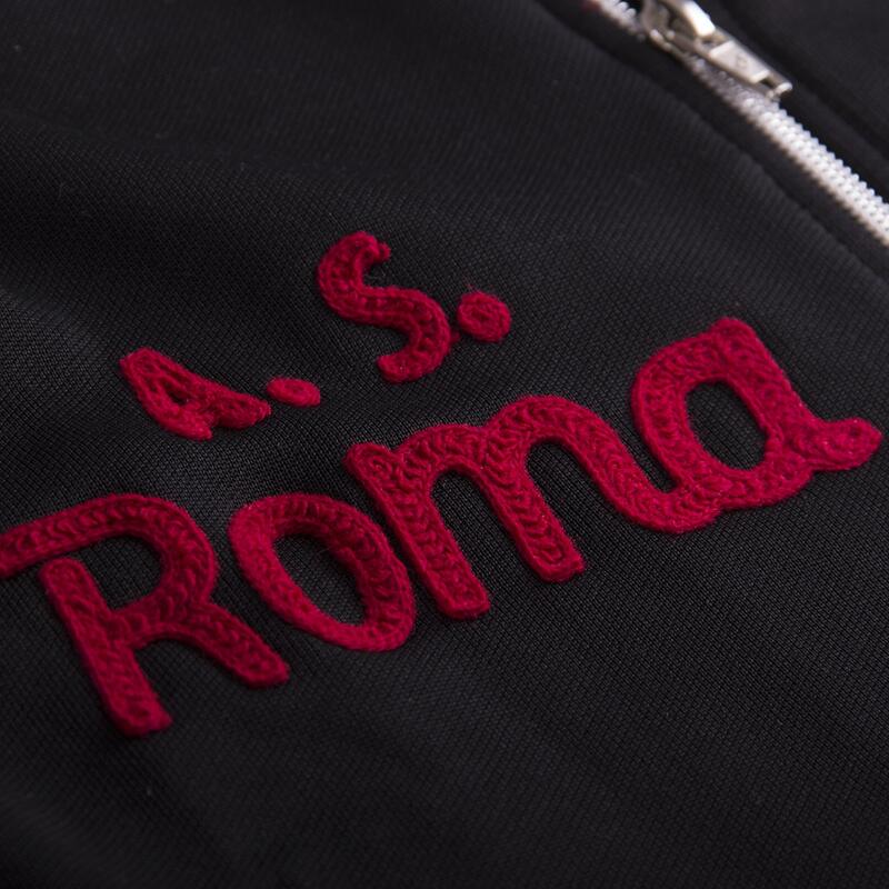 Koszulka retro piłkarska dla dorosłych - AS Roma 1977-78 - Czarna