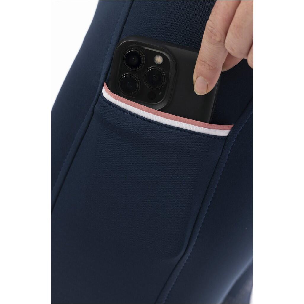 Damen Reitleggings Silikon Vollbesatz AGADIR marineblau 5/6