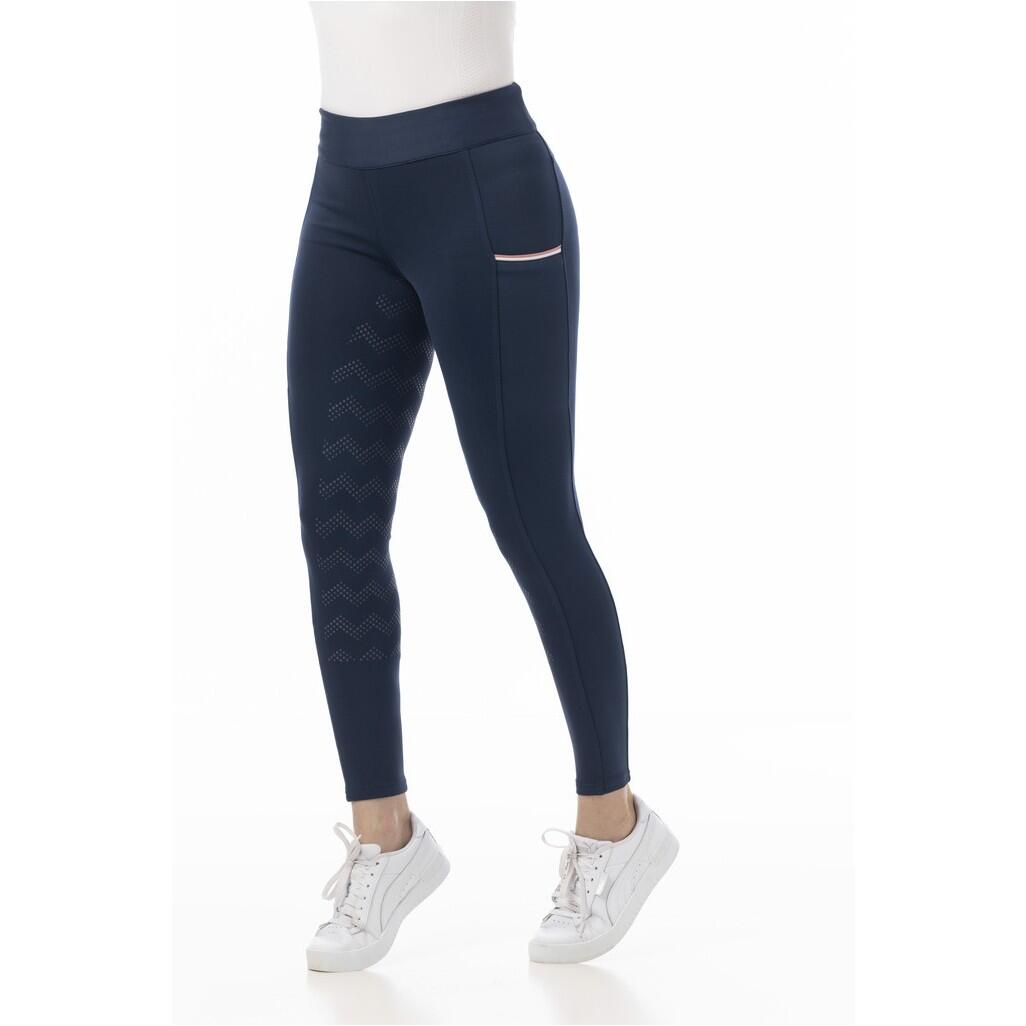 Damen Reitleggings Silikon Vollbesatz AGADIR marineblau 4/6