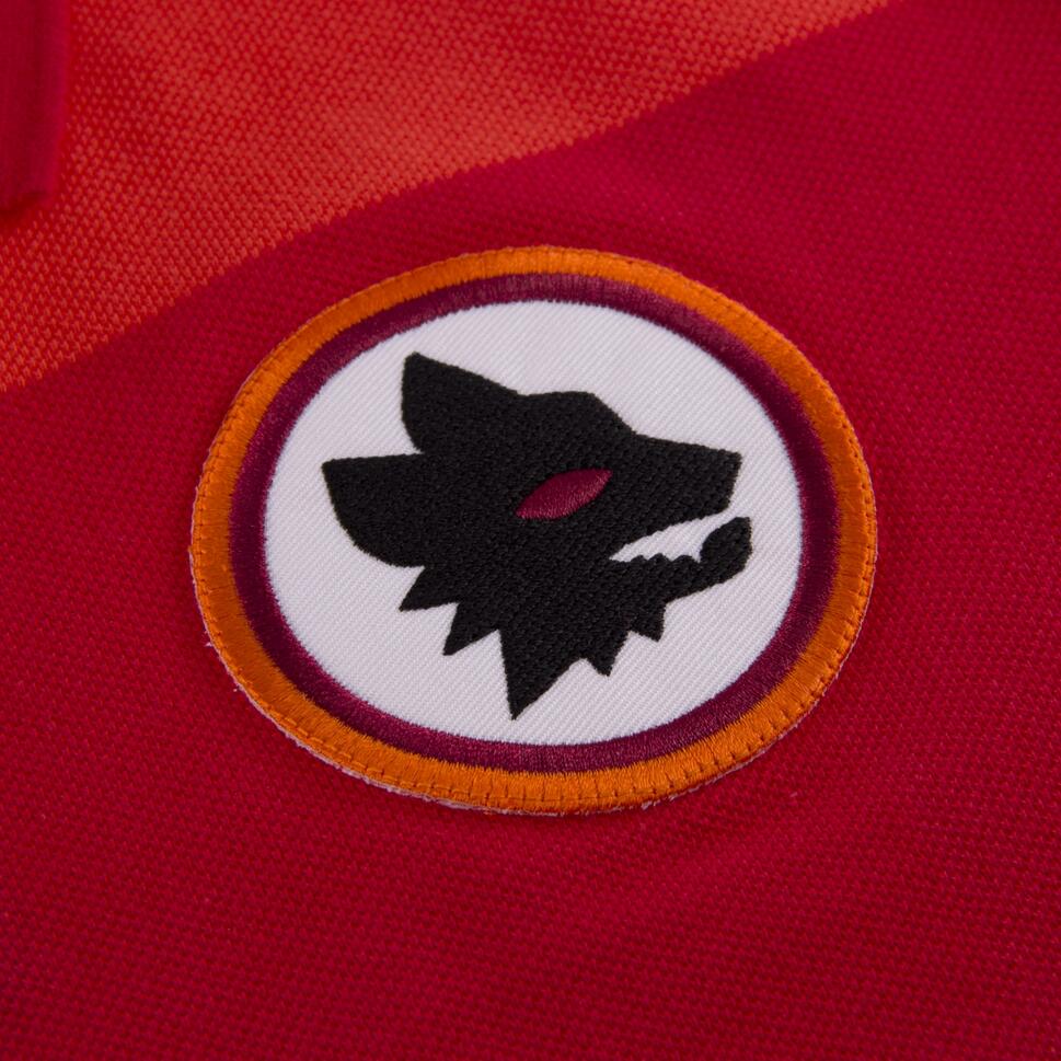 Koszulka Polo dla dorosłych AS Roma Czerwona