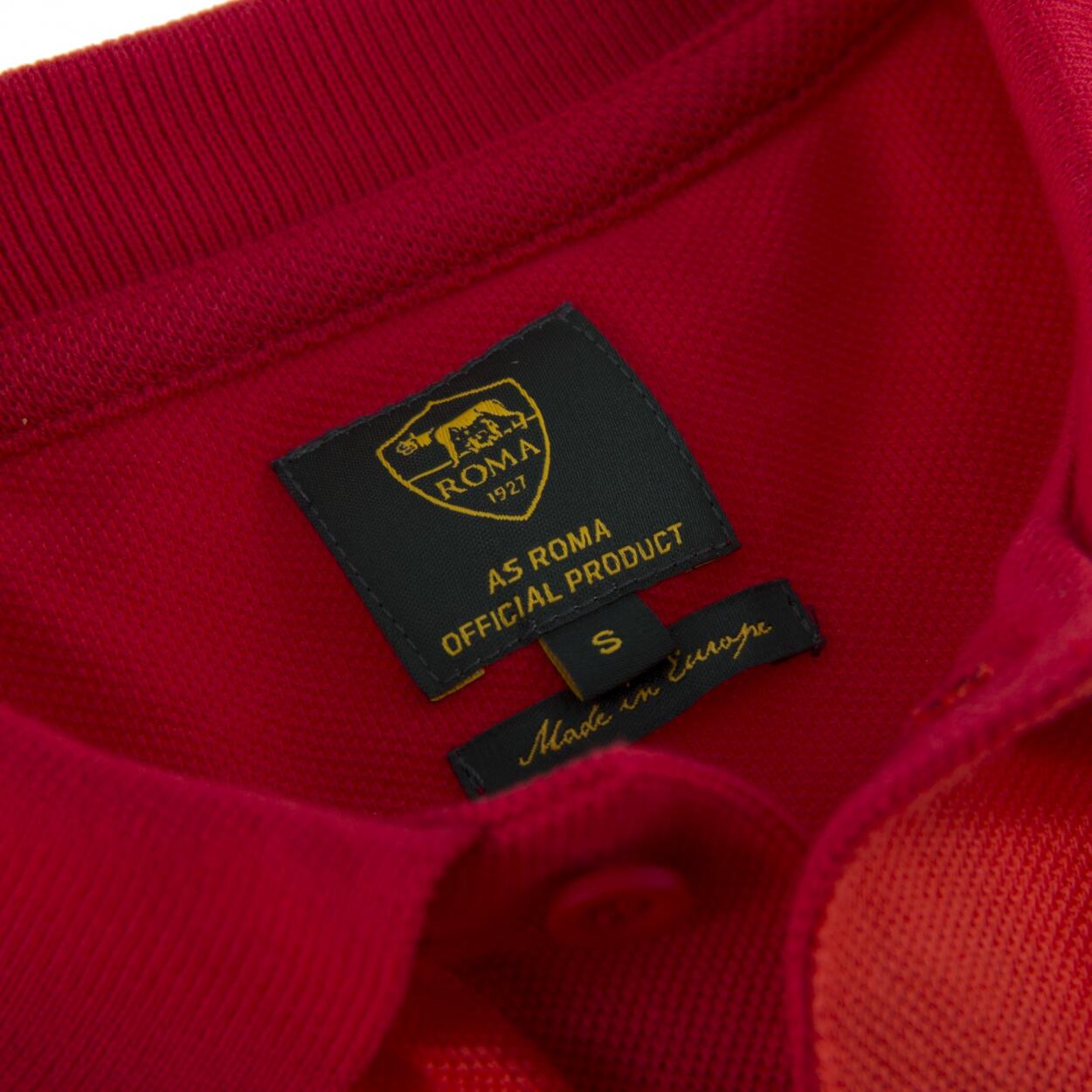 Polo manga corta hombre clásico AS Roma Away rojo 3/4
