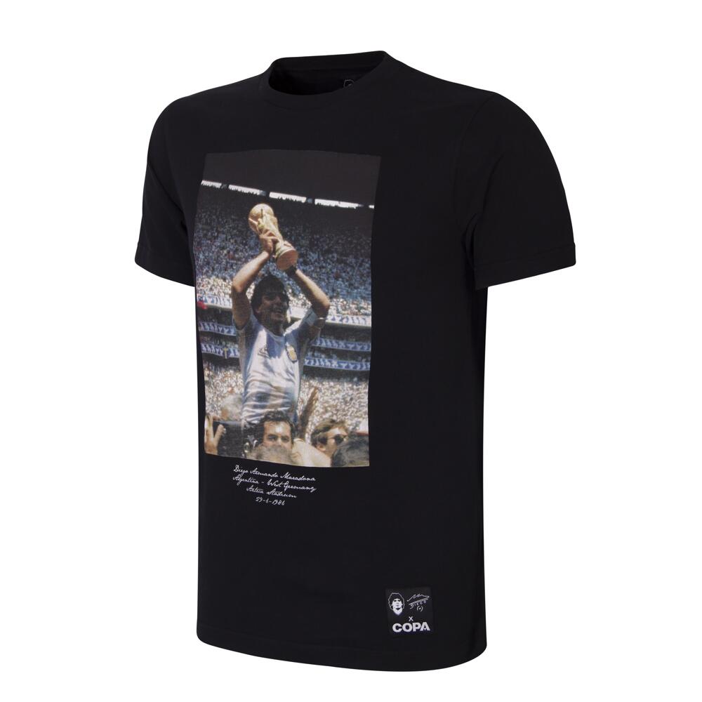 Copa Football - Maradona X Copa Argentina World Cup 1986 Celebration T-shirt - Maillot Manches Courtes - Noir - Xl. - Decathlon