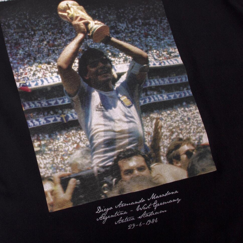 Koszulka - Dorosły - Maradona x COPA Mistrzostwa Świata 1986 Argentyna - Czarna