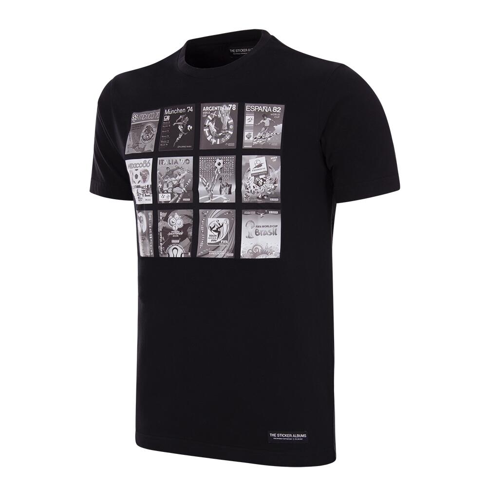 T-shirt - adultocolagem panini fifa campeonato do mundo - preto