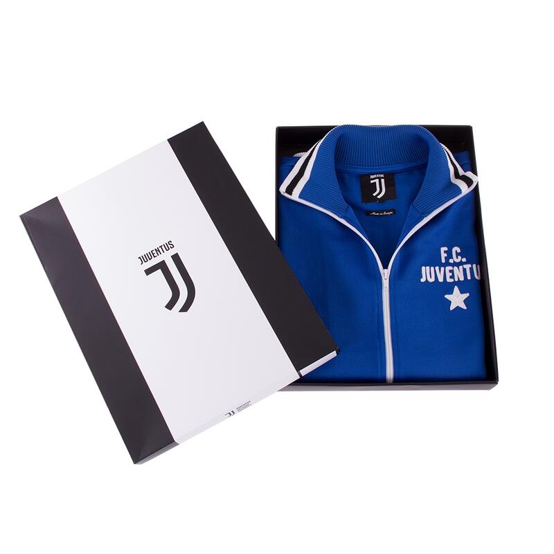 Kurtka/bluza retro piłkarska dla dorosłych - Juventus FC 1975-76 - Niebieska