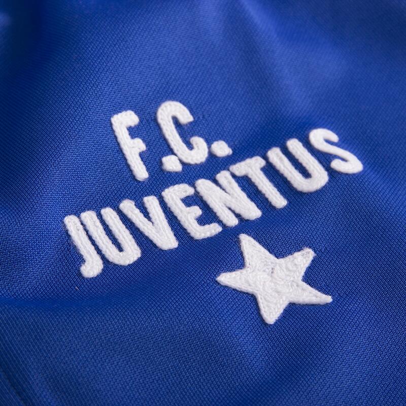 Kurtka/bluza retro piłkarska dla dorosłych - Juventus FC 1975-76 - Niebieska