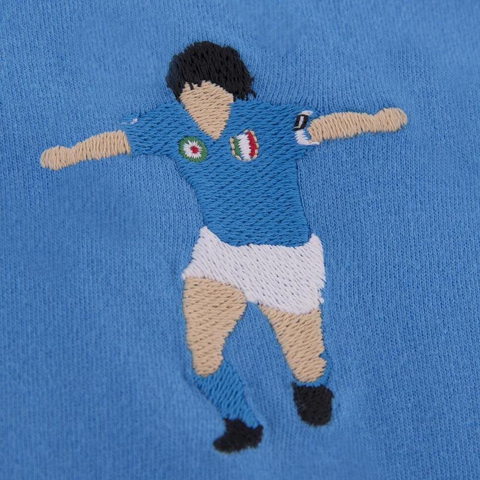 Koszulka dla dorosłych - Maradona x COPA Nápoles Bordado - Niebieski